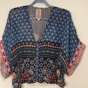 Johnny Was Reversible Short Kimono